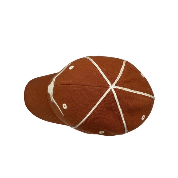 Texas Longhorns Burnt Top of the World  Orange Embroidered Baseball Cap Hat OSFM - Picture 5 of 9